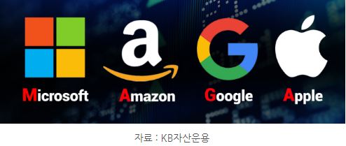 애플, 마이크로소프트, 아마존, 구글을 대상으로 빅테크 기업들에서도 사용된 'maga'.